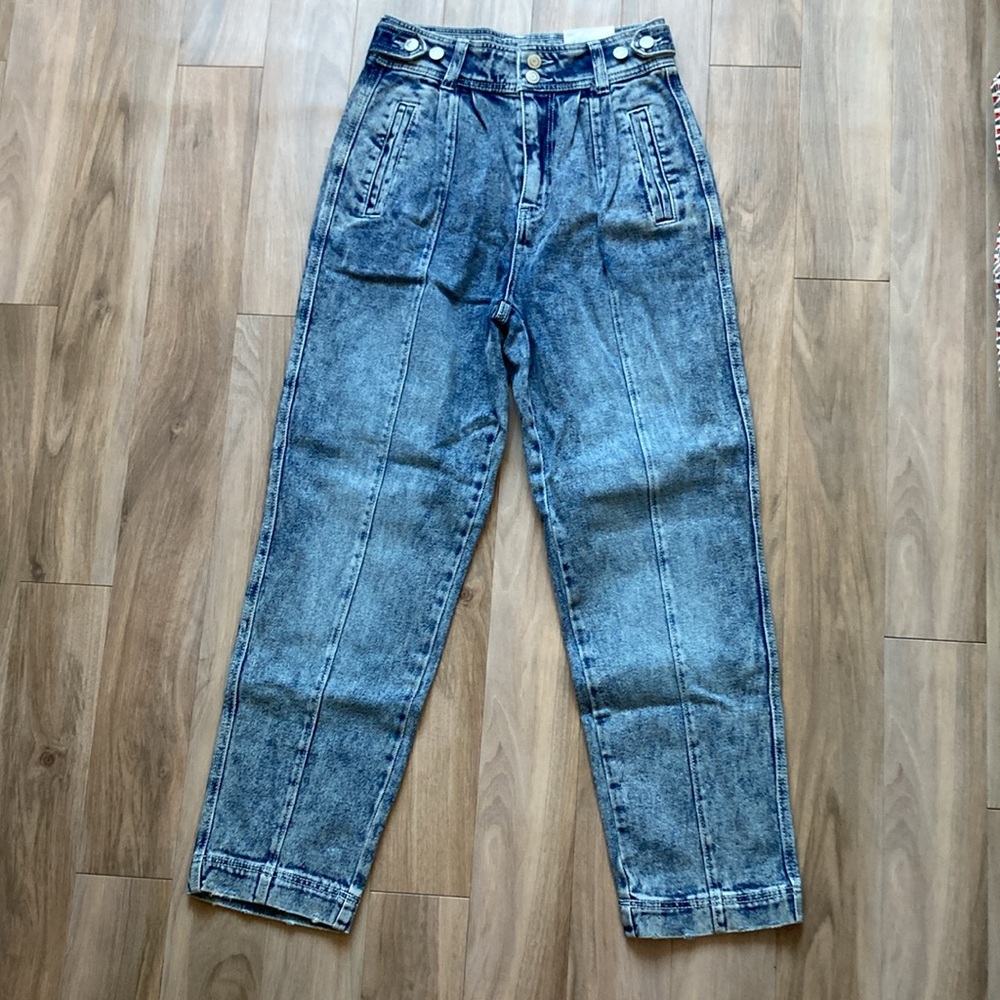 So super high rise straight retro jean size 7 28